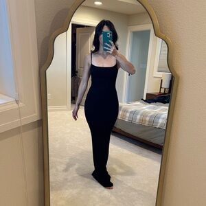 SKIMS Black Maxi Dress